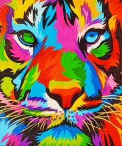 Colorful Lions Paint By Numbers
