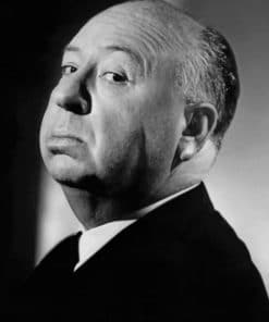 Film Director Alfred Hitchcock paint by numbers