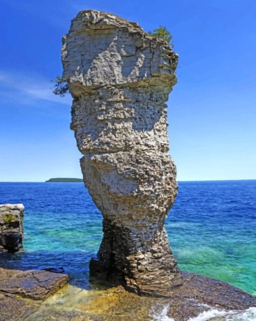 Flowerpot Island Tobermory paint by numbers
