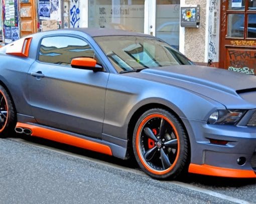 Ford Mustang paint by numbers