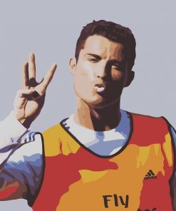 Funny Cristiano Ronaldo paint By Numbers