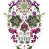 Garden Flowers Skull paint by numbers