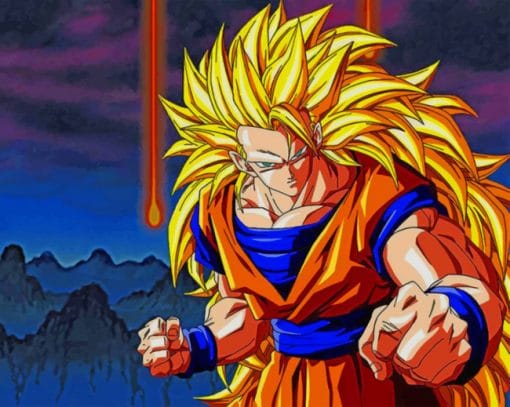 Goku Dragon Ball Z paint by numbers