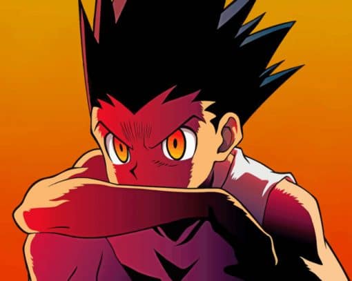 Gon Freecss From Hunter X Hunter paint by numbers