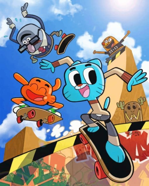Gumball Characters Paint By Numbers