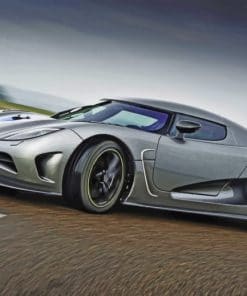 Koenigsegg Sport Car paint by numbers