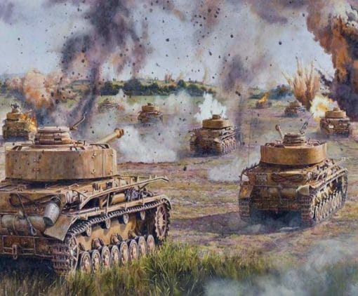 Panzers in The War Paint By Numbers