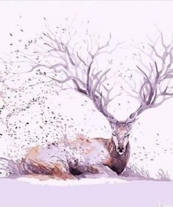 Resting Deer paint by numbers