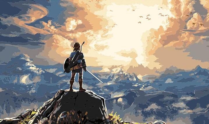 the legend of zelda paint by numbers