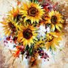Yellow Sunflower Acrylic Picture Paint By Numbers