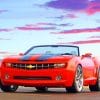 Red Chevrolet Camaro Paint By Numbers