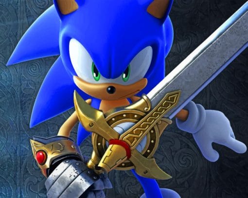 Sonic And The Black Knight paint by numbers