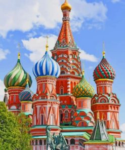 St. Basil’s Cathedral paint by numbers