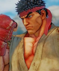 Street Fighter Ryu paint by numbers