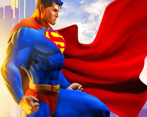 Superman The Hero paint by numbers
