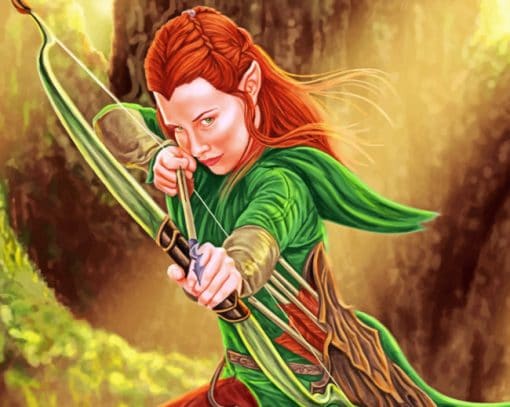 Tauriel Hobbit paint by numbers