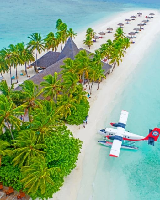 Veligandu Island In Maldives paint by numbers
