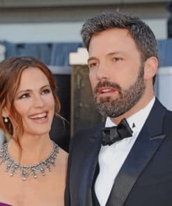 Ben Affleck And His Wife Jennifer paint by numbers