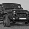 Black Jeep SUV paint by numbers