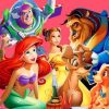 Disney Cartoon Characters paint by numbers