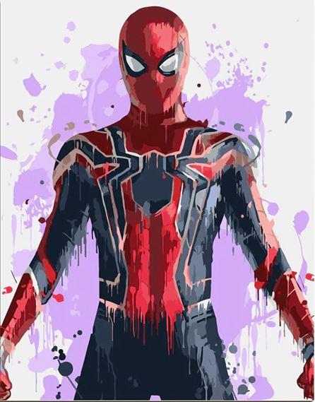 Spiderman paint by numbers