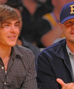 Leonardo Dicaprio And Zac Efron paint by numbers