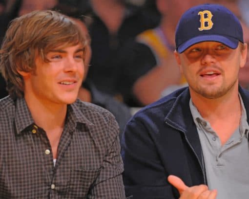 Leonardo Dicaprio And Zac Efron paint by numbers