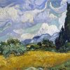 Wheat Field with Cypresses Van Gogh Paint by nuumbers