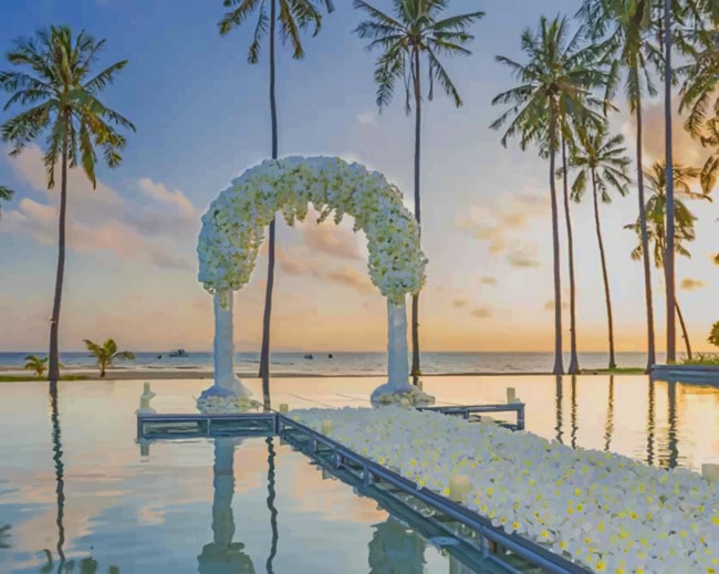 Phi Phi Island Wedding paint by numbers