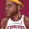 Cartoon King Lebron James paint By numbers