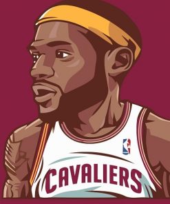 Cartoon King Lebron James paint By numbers