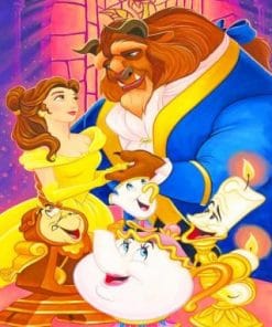 The Beauty And The Beast paint by numbers