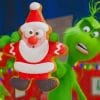 Max The Grinch Holding Santa paint by numbers