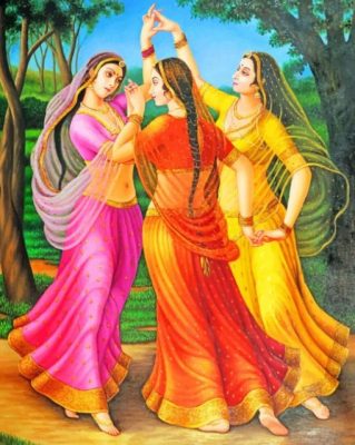 Indian Ladies – Paint By Number - Num Paint Kit