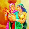 Indian Women paint by numbers