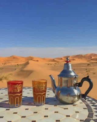 Moroccan Tea Essentials paint by numbers