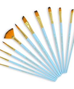 Oil paint brushes set