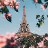 Paris Eiffel Tower In Spring paint by numbers