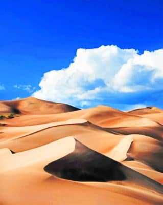 Sand Desert paint by numbers