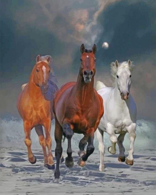 Aesthetic Horses Paint by numbers