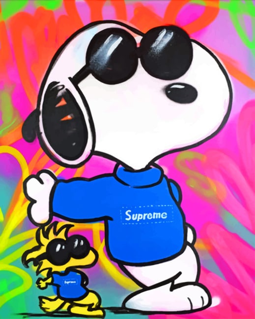 Supreme Snoopy Paint By Number Numpaints Paint By Numbers