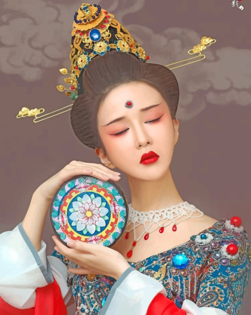 Chinese Woman Paint by numbers