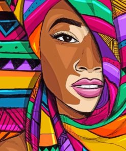 Colorful African Woman