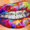 Colorful Lips paint by numbers