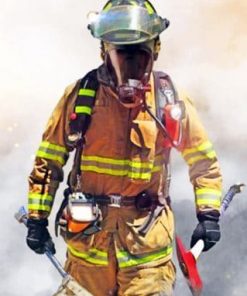 Aesthetic Firefighter paint by numbers