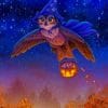 Halloween Owl Paint by numbers