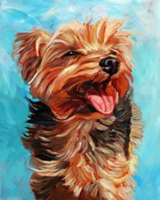 Happy Yorkie Paint by numbers