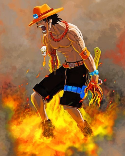 Luffy One Piece - Paint By Numbers - Num Paint Kit