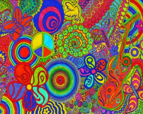 Psychedelic Art - Paint By Number - Num Paint Kit