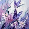 Purple Butterflies paint by numbers